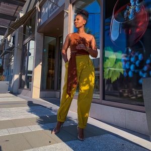 Citronelle Sculpted Pleat Pants